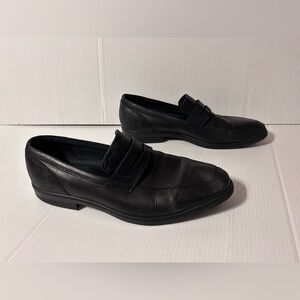 Ecco black leather Melbourne loafer slip-on dress shoe size EU 45/11.5-12 US
